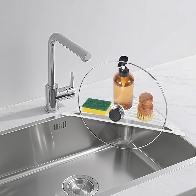 Triangular Sink Rack, Foldable Sink Drying mat, Heat-Resistant, and Rust-Proof - Image 7