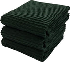 Serafina Home Dark Green Kitchen Hand Dish Towels: 100% Cotton Cloth Soft by SerafinaHome