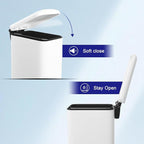 Bathroom Trash Can with Lid，5 Liter / 1.3 Gallon Small Trash Can with Removable - Image 7