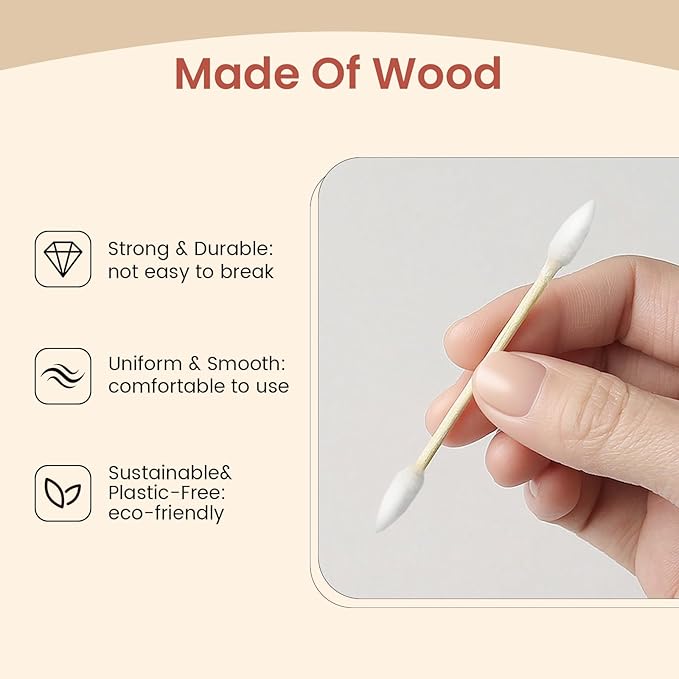 Pointed Cotton Swabs 2000 Count Double Precision Tips - Image 4