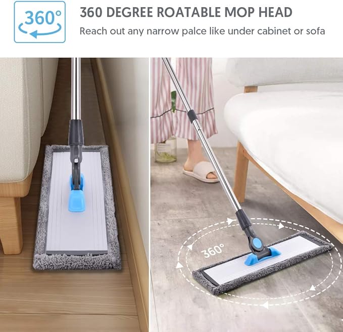 MANGOTIME Microfiber Dust Mop for Hardwood Floors - Image 5