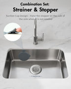 Sink Drain Strainer&Stopper, Anti-Slip Flexible Mesh Sink Strainer - Image 4