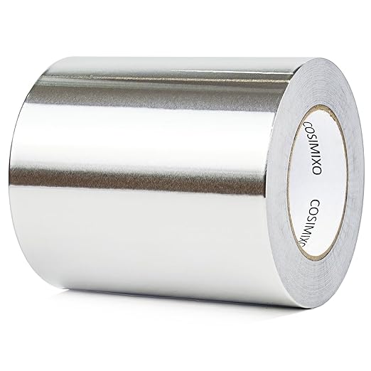 COSIMIXO Silver Aluminum Foil Duct Tape 6 Inches x 55Yards, Heavy Duty by COSIMIXO