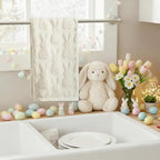Artoid Mode 1 Pc Beige 3D Rabbit Jacquard Easter Hand Towels - Image 5