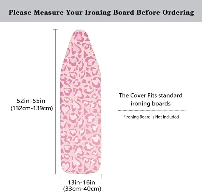 Pink Leopard Ironing Board Cover Table top Ironing Board Cover Full Size Scorch - Image 5