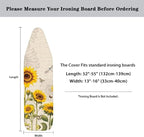 Sunflower Ironing Board Pad, Butterfly Ironing Board Cover 15" x 54" Scorch - Image 6