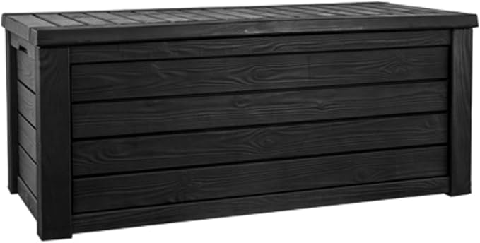 Keter Westwood 150 Gallon Resin Large Outdoor Storage Box for Patio Furniture, Outdoor Cushions, Garden Tools and Pool Floats, Dark Grey - Image 8