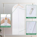 12 Pack Garment Bags for Hanging Clothes - Image 4