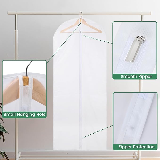 12 Pack Garment Bags for Hanging Clothes - Image 4