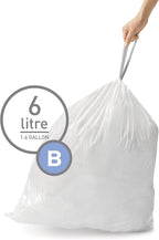 simplehuman Code B 90 Count, Dispenser Pack Custom Fit Liners, Drawstring Trash - Image 2