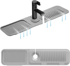 5° Slope Kitchen Sink Faucet Mat, Kitchen Sink Splash Guard, Silicone Material by DTXIAQIAO