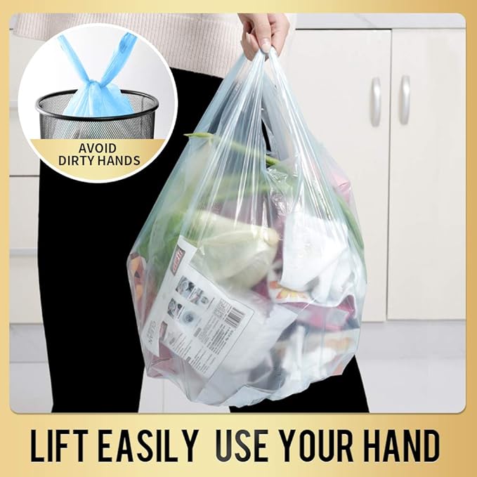 Small Trash Bags 240 Count Garbage Bags SWIHELP Waste Basket Liners - Image 2