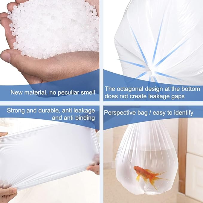 XUXRUS Small Trash Bags 1.2 Gallon - Image 4