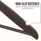 Utopia Home Premium Wooden Hangers 20 Pack - Image 2