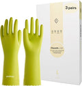 LANON 3 Pairs wahoo Skin-Friendly Cleaning Gloves, Dishwashing Kitchen Gloves by LANONProtection