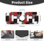 Grey Black White Plaid Square Red 15" X 5.5" Kitchen Sink Splash Guard Faucet - Image 2