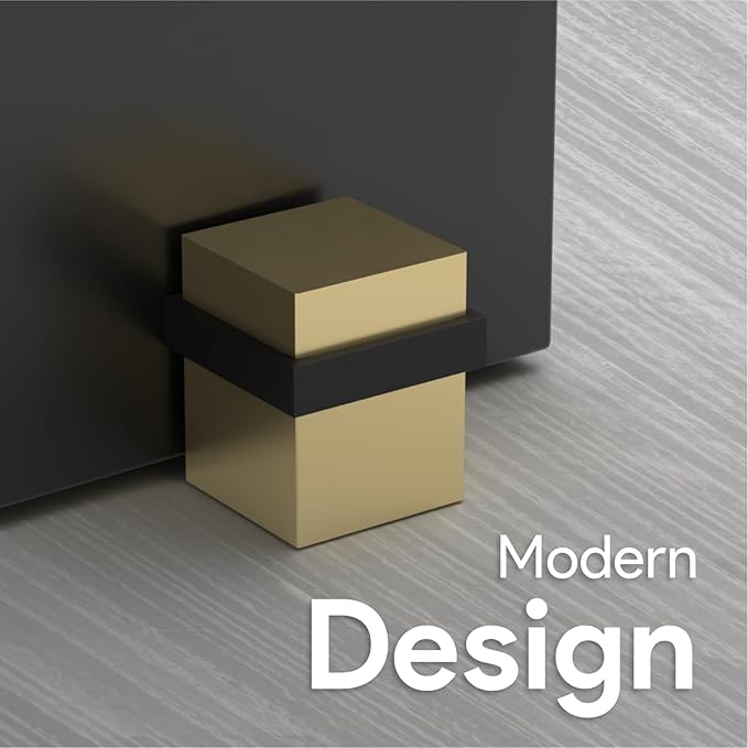Mega Handles Square Floor Door Stopper, Quickly Installed Wall Protector Stopper - Image 4