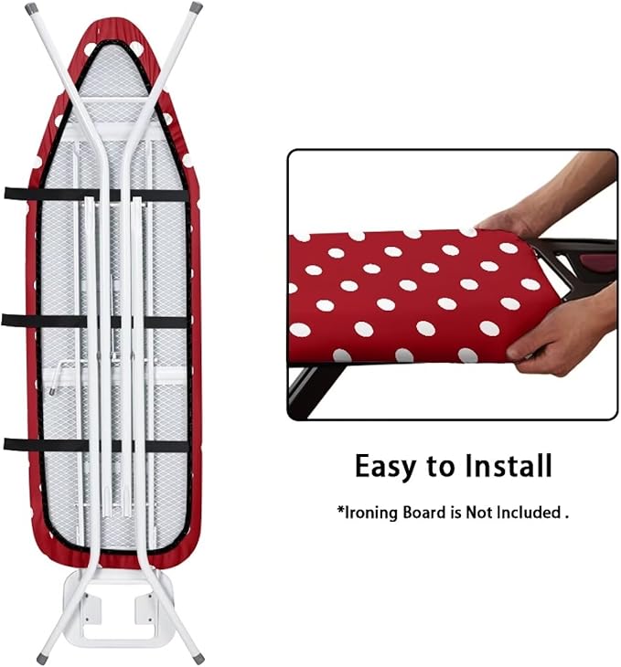 Polka Dots Ironing Board Cover and Pad Modern Design Standard Size Iron Pads - Image 4