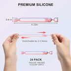 24 PCS Silicone Cable Ties Cord Organizer - Image 3