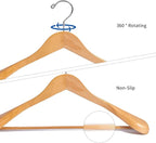 Nature Smile Luxury Natural Wooden Suit Hangers - Image 8