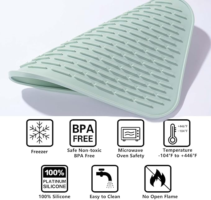 Dish Mat Silicone Dish Drying Mats Works - Image 4