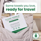 Clean Skin Club Clean Towels® XL Sensitive Skin | Travel Pack, Ultra-Soft - Image 7