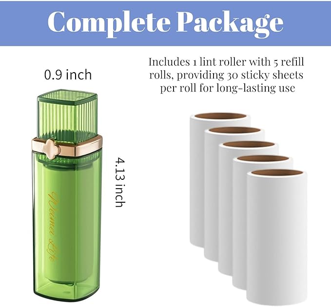 Mini Lint Roller, Portable & Travel Lint Remover - Image 5