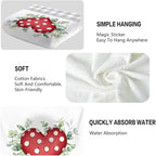 Valentine Bathroom Hand Towels, 2 Packs Decorative Pink Love Heart Kitchen - Image 3