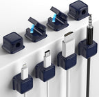 8 Pack Magnetic Cord Organizer, Easy Secure Adhesive Cable Management, Wire by Costop