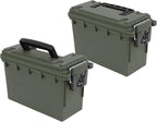 Sheffield 12791 2-Pack Ammo Storage Box, Stackable .30 Cal Field Boxes by Sheffield