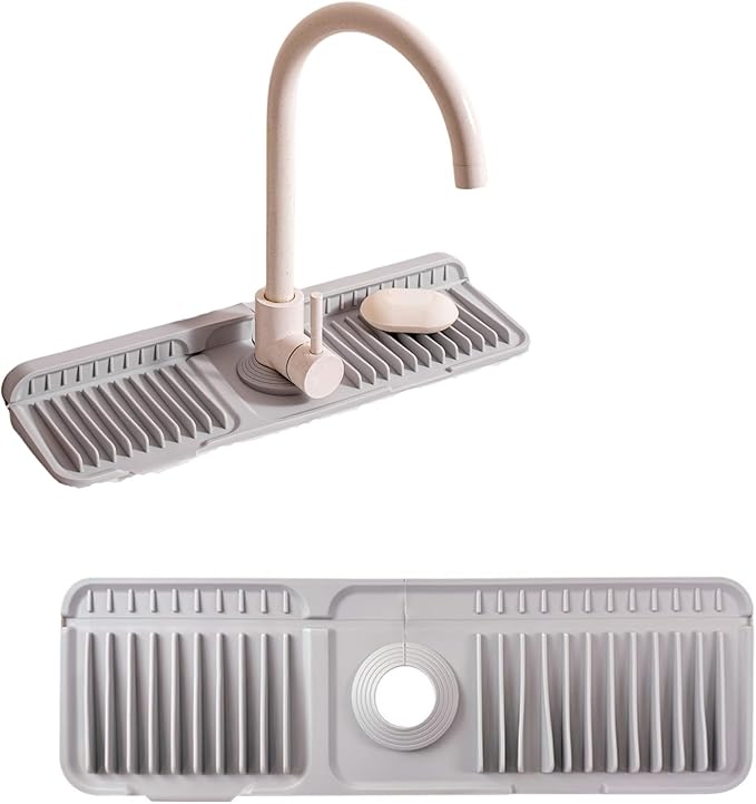 Folding Faucet Mat for Kitchen Sink Upgraded Premium Silicone Splash Guard - Image 8