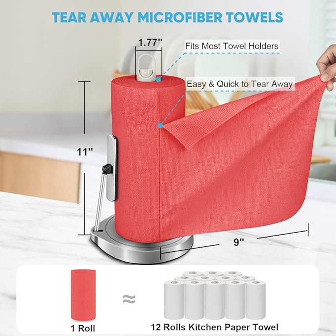 AIDEA Microfiber Cleaning Cloth, 165 Sheets, Micro Fiber Cloth - Image 2