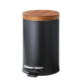 SunnyPoint Elite Bamboo Lid 4.5 Liter / 1.2 Gallon Round Trash Can by SunnyPoint