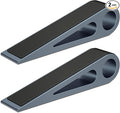 2 Pcs Heavy Duty Door Stopper for Bottom of Door, Aluminum & Rubber Door Stop by urgeeo