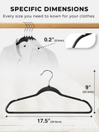 SMARTOR Plastic Hangers 50 Pack, Heavy Duty Plastic Hangers - Image 8