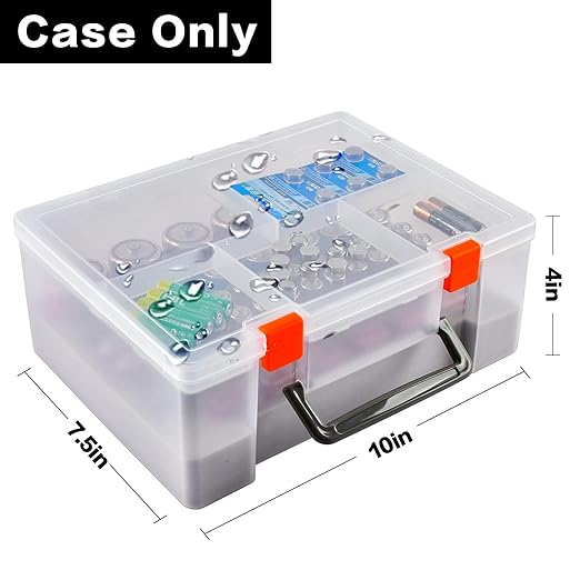 Battery Organizer Holder with Batteries Tester Checker, 120+ Storage Containers - Image 5