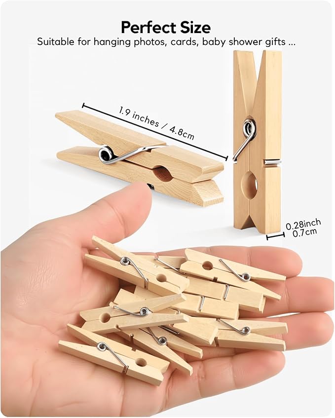 Clothes Pins Wooden Clothespins - Image 4
