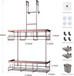 Over the Door Hanging Shower Caddy: Rustproof Hanging Organizer over the Door - Image 7