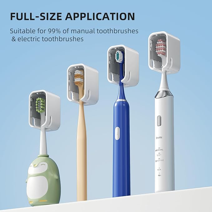 Travel Toothbrush Cover 2PCS Thickened, Electric Toothbrush Covers Caps - Image 3