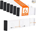 6-Pack Adjustable Drawer Dividers, 3.1" High Expandable Organizers by YAGIZAAI