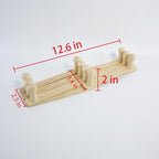 AMAPON Accordion Style Expandable Wall Wooden Coat Rack 10 Hooks Hang Hats - Image 3