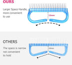 Handle Grip Nail Brush, Hand Fingernail Brush Cleaner Scrubbing Kit Pedicure - Image 2