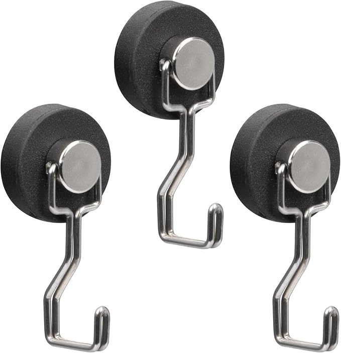 Rubber Coated Anti-Scratch Heavy Duty Magnetic Hooks, Essential by DUGUJIUJIAN
