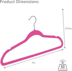 Simplify Slim Velvet Clothes Hangers | 25 Pack | Non-Slip | Shirts | Suit | - Image 5