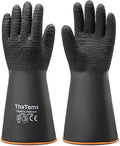 ThxToms Heavy Duty Rubber Gloves, Industrial Chemical Resistant Gloves by ThxToms