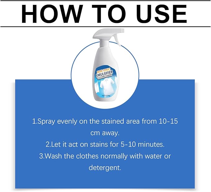 Non Ionic Emulsifier Clothing Cleaner, Clothes Oil Laundry Cleaning Remover - Image 7