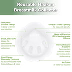 haakaa Petal Soft Silicone Milk Collector丨Discreet Leak-Protection Breast Milk - Image 4