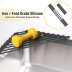 Tomorotec Small Triangle Roll-Up Dish Drying Rack - Image 3
