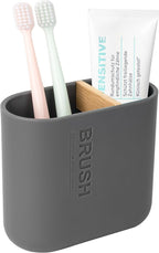 Toothbrush Holders Bamboo Electric Toothbrush Holder Bathroom Storage Organizer by rejomiik