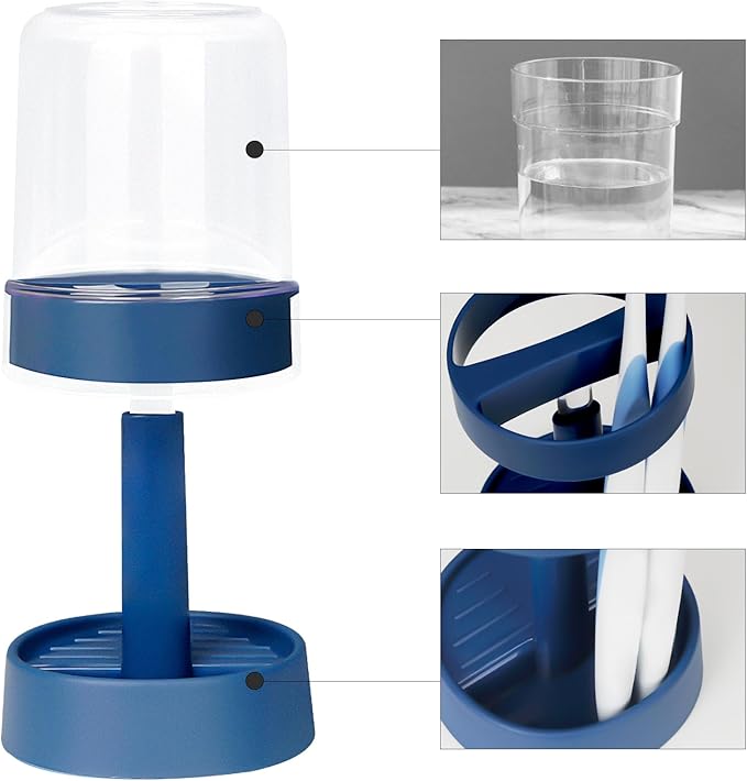 Toothbrush Holder for Bathroom, Height Adjustable Toothbrush Holder Stand - Image 3